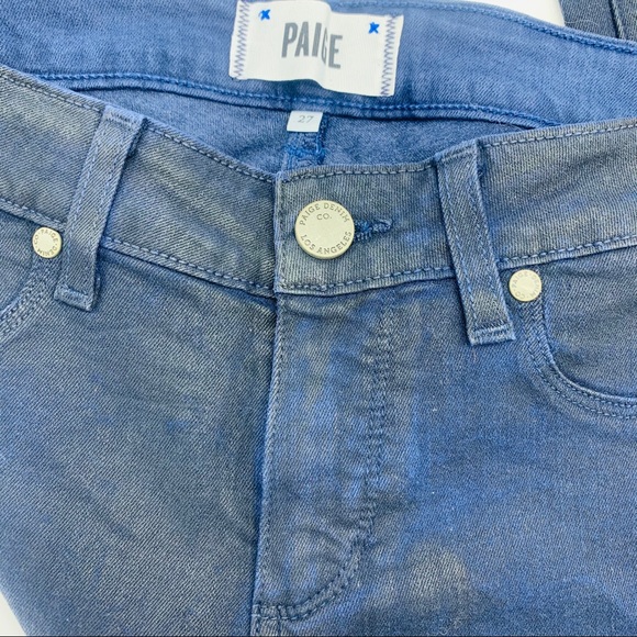 NWOT Paige Skinny Jeans Jeggings Dark denim SZ 27 - Picture 4 of 5